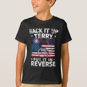 Backup Terry setzen Sie es in umgekehrte Feuerwerk T-Shirt