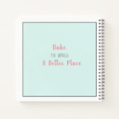 Backutensien Backen Rezept Notebook Notizblock (Rückseite)