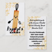 Backutensilien Backen Roller Button Roboter Busine Visitenkarte (Vorne/Hinten)