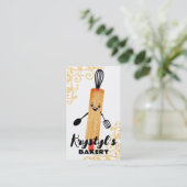 Backutensilien Backen Roller Button Roboter Busine Visitenkarte (Stehend Vorderseite)