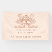 Backutensilien Bäckerei Banner (Horizontal)