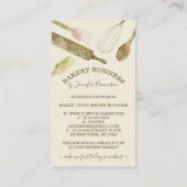 Backutensilien Catering Koch Koch Elfenbein Visitenkarte (Rückseite)