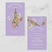 Backutensilien Catering Koch Koch lila Visitenkarte (Vorne/Hinten)