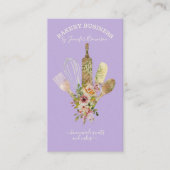 Backutensilien Catering Koch Koch lila Visitenkarte (Vorderseite)