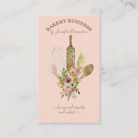 Backutensilien Catering Koch Koch vertikal niedlic Visitenkarte (Vorderseite)