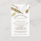 Backutensilien Catering Koch Koch Visitenkarte (Rückseite)