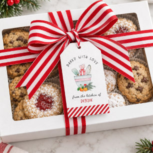 Backutensilien   Weihnachts-Schüssel für Bäcker Geschenkanhänger