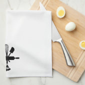 Backutensils Silhouette Icon Küche Handtücher (Viertel Falte)