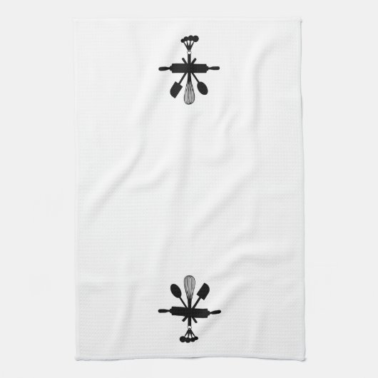 Backutensils Silhouette Icon Küche Handtücher (Vertikal)