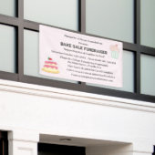 Backverkaufs-Fundraiser Banner (Äußeres Gebäude)