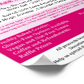 Backverkaufs-Fundraiser Poster (Ecke)