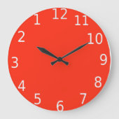 Backward Clock Große Wanduhr (Vorderseite)