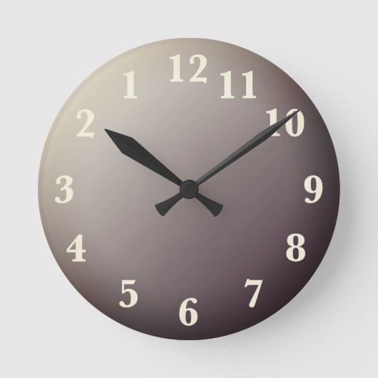 BACKWARD CLOCK RUNDE WANDUHR (Vorderseite)