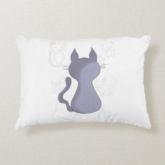 Backward Shy Cat Duvet Cover Dekokissen