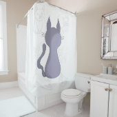 Backward Shy Cat Duvet Cover Duschvorhang (Beispiel)