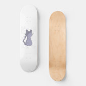 Backward Shy Cat Duvet Cover Skateboard (Vorderseite)