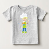Backwaren, Bäcker, Bäckerei, Schürze, Niedlicher J Baby T-shirt (Vorderseite)