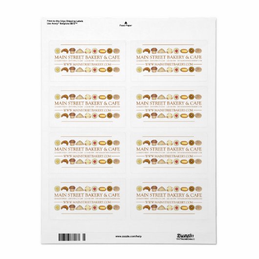 Backwaren Croissant Donut Muffin Pastrie (Vorne)