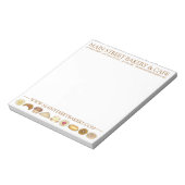 Backwaren Croissant Donut Muffin Pastrie Notizblock (Rotiert)