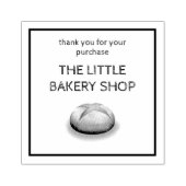 Backwaren Dank Tasche Gummistempel (Prägung)