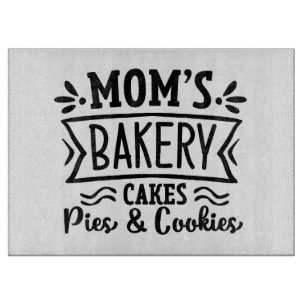Backwaren der Mama Pies & Cookies Schneidebrett
