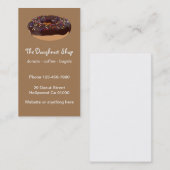 Backwaren für Doughnut und Bagel Visitenkarte (Vorne/Hinten)