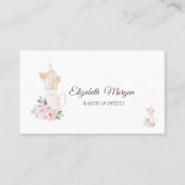 Backwaren Handwerkzeuge Blume Visitenkarte (Vorderseite)