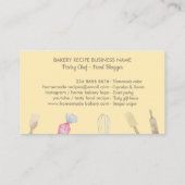 Backwaren Handwerkzeuge Catering Koch Visitenkarte (Rückseite)
