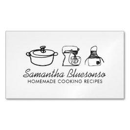 Backwaren hausgemacht moderne Küche Magnetische Visitenkarte