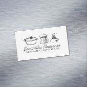 Backwaren hausgemacht moderne Küche Magnetische Visitenkarte (Beispiel)