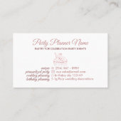 Backwaren Koch aus Cupcake Visitenkarte (Rückseite)