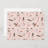 Backwaren & Kochen Backwaren Kochen Feiertagspostkarte (Vorne/Hinten)