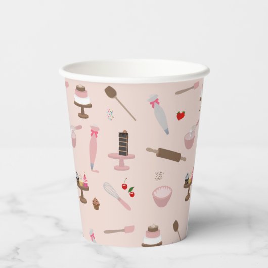 Backwaren & Kochen Backwaren Kochen Pappbecher (Rückseite)