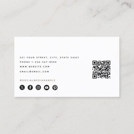 Backwaren & Kochen Backwaren Kochen QR Code Visitenkarte (Rückseite)