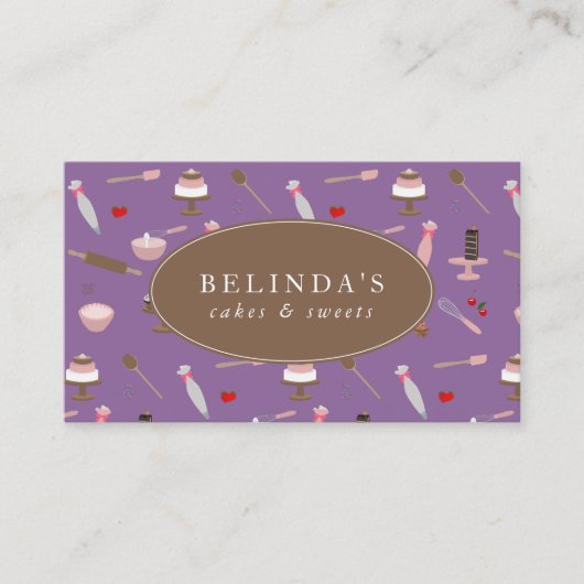 Backwaren & Kochen Backwaren Kochen QR Code Visitenkarte (Vorderseite)