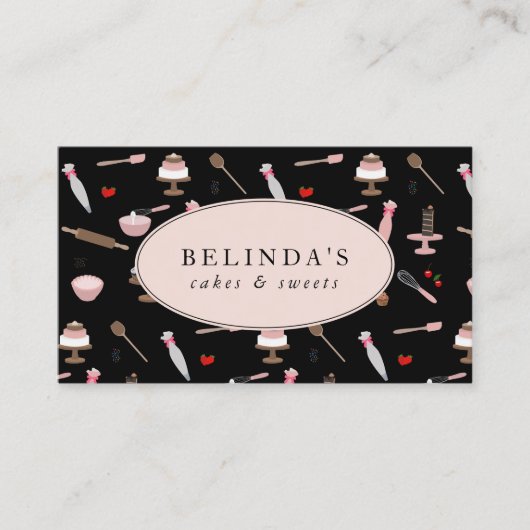 Backwaren & Kochen Backwaren Kochen QR Code Visitenkarte (Vorderseite)