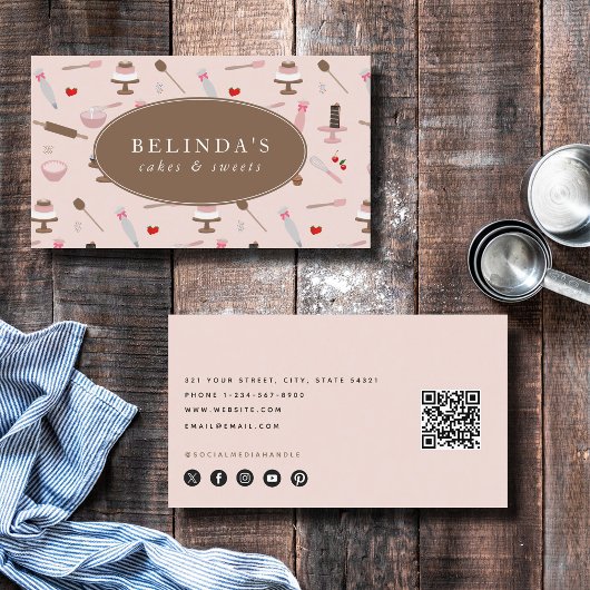 Backwaren & Kochen Backwaren Kochen QR Code Visitenkarte