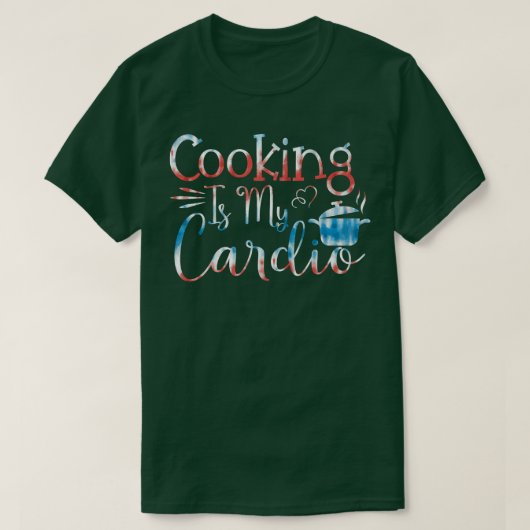 Backwaren Kochen Kochen ist mein Cardio T-Shirt (Design vorne)