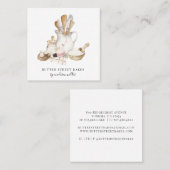 Backwaren Konditorei Koch Aquarellbäcker Quadratische Visitenkarte (Vorne/Hinten)