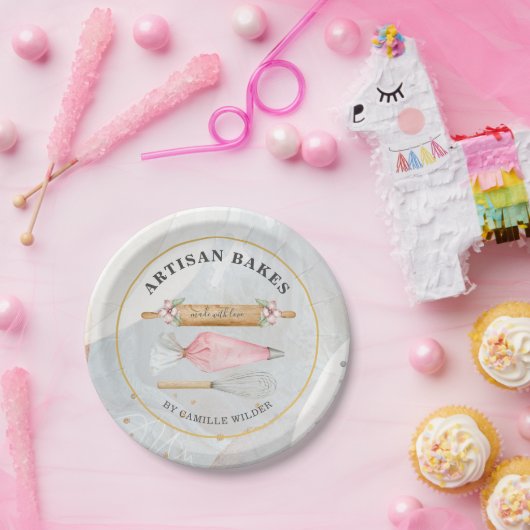 Backwaren Konditorei Koch Bäckereiwerkzeuge Pappteller (Party)