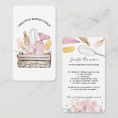 Backwaren Konditorei Koch Blume Box Visitenkarte (Vorne/Hinten)