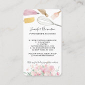 Backwaren Konditorei Koch Blume Box Visitenkarte (Rückseite)