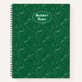 Backwaren Konditorei Utensil Mehl Zucker Illustrat Notizblock (Vorderseite)