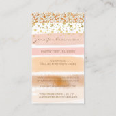 Backwaren Kuchen Deco Dessert Süßigkeiten Catering Visitenkarte (Rückseite)