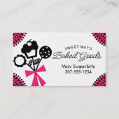 Backwaren Kuchen Kuchen Backwaren Backwaren Koch Visitenkarte (Vorderseite)