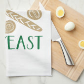 Backwaren Mehl Salzhefe Geschirrtuch (Viertel Falte)