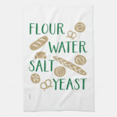 Backwaren Mehl Salzhefe Geschirrtuch (Vertikal)