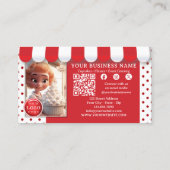 Backwaren oder Eiscreme Visitenkarte (Rückseite)