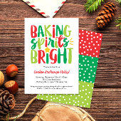 Backwaren Spirituosen Bright Cooke Swap Weihnachts Einladung