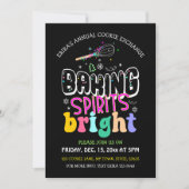 Backwaren Spirituosen Bright Cookie Exchange Urlau Einladung (Vorderseite)